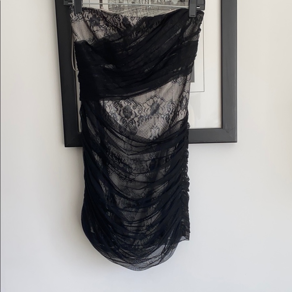 Strapless, Armani Exchange cocktail dress!
